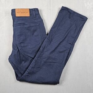 Best Made Co. 5 Pocket Pants Mens 32x32 Navy Blue Cotton Twill Classic Straight